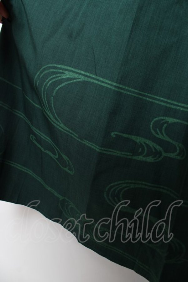 画像4: Hoshibako Works / 繁花集スカート  グリーン Y-25-12-08-063-LO-SK-SZ-ZY (4)