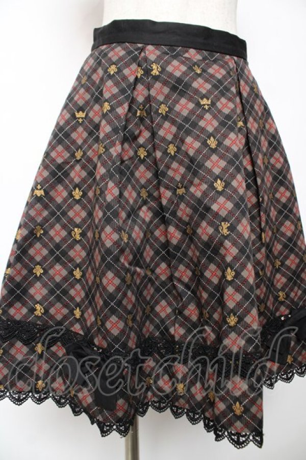 画像3: Beth / クラウンタータンリボンスカート  黒 Y-25-12-08-064-CL-SK-SZ-ZY (3)