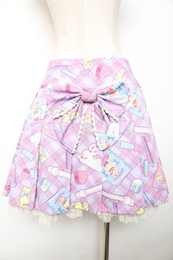 画像2: Angelic Pretty / Fancy Stationeryスカート  ラベンダー Y-25-12-08-066-AP-SK-SZ-ZY (2)