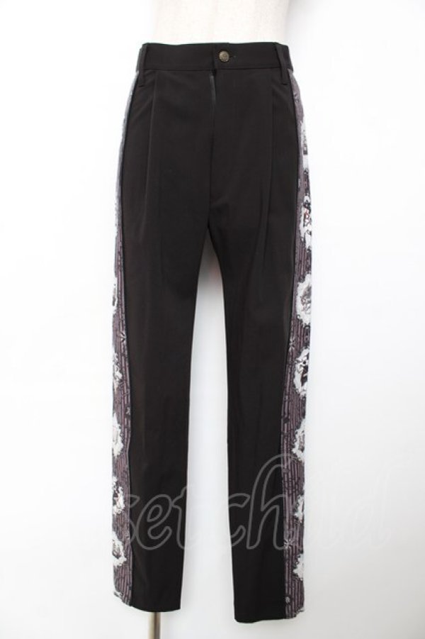 画像1: ALICE and the PIRATES / Captain Chrisの夢想〜新たな冒険への希望〜柄パンツ  黒 Y-25-12-08-070-PA-PA-SZ-ZY (1)