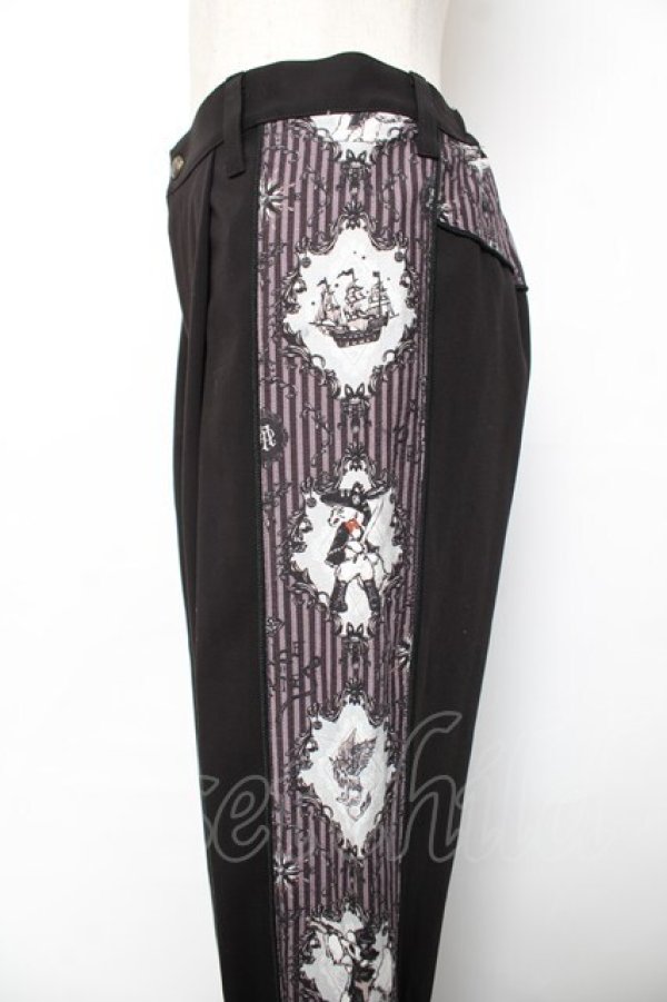 画像3: ALICE and the PIRATES / Captain Chrisの夢想〜新たな冒険への希望〜柄パンツ  黒 Y-25-12-08-070-PA-PA-SZ-ZY (3)