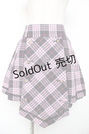 画像: ALICE and the PIRATES / タータンチェックプリーツスカート  ピンク Y-25-12-08-071-PA-SK-SZ-ZI