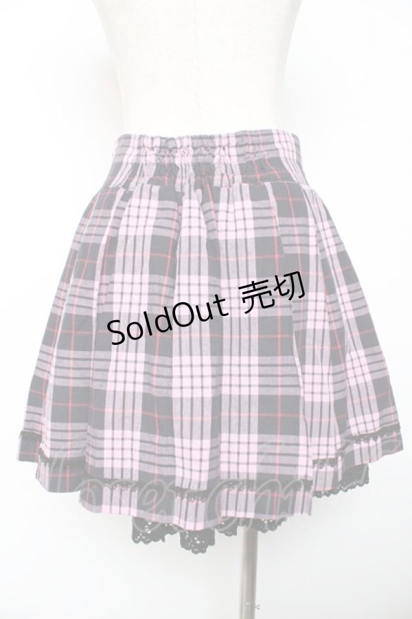 画像2: ALICE and the PIRATES / タータンチェックプリーツスカート  ピンク Y-25-12-08-071-PA-SK-SZ-ZI (2)