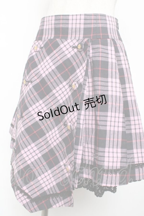 画像3: ALICE and the PIRATES / タータンチェックプリーツスカート  ピンク Y-25-12-08-071-PA-SK-SZ-ZI (3)
