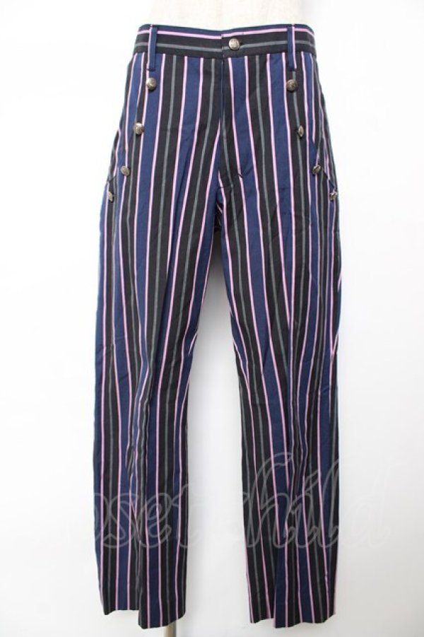 画像1: ALICE and the PIRATES / ヘラルディックレジメンタルパンツ MEN'S 紺 Y-25-12-08-072-PA-PA-SZ-ZY (1)