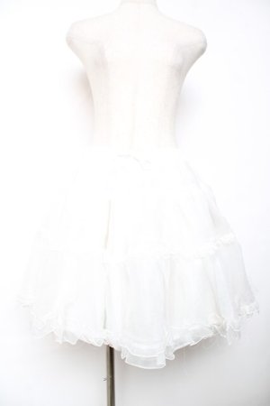画像: Angelic Pretty / オーガンジーパニエ  白 Y-25-12-08-074-AP-SK-SZ-ZY