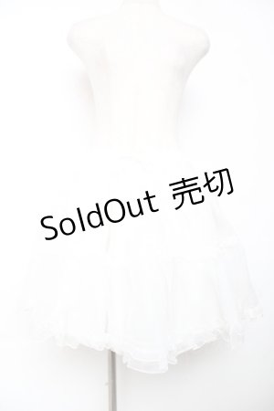 画像: Angelic Pretty / オーガンジーパニエ  白 Y-25-12-08-074-AP-SK-SZ-ZY