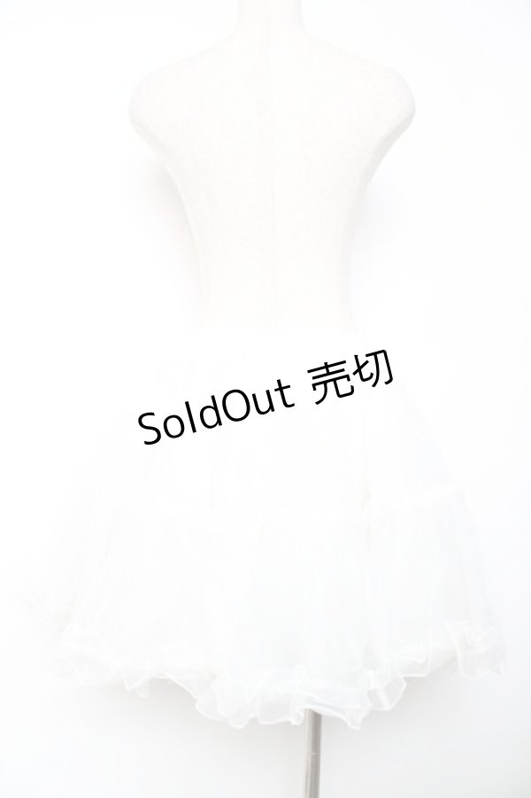 画像2: Angelic Pretty / オーガンジーパニエ  白 Y-25-12-08-074-AP-SK-SZ-ZY (2)