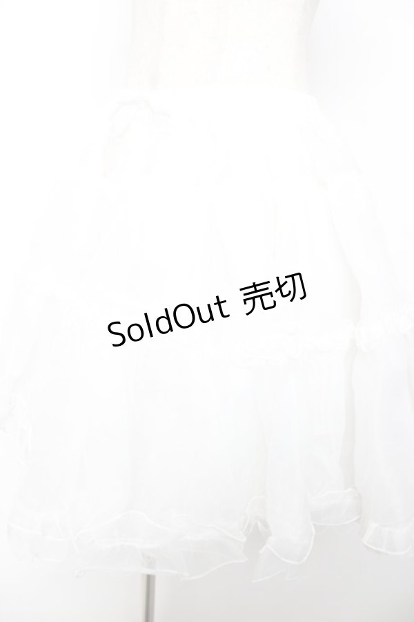 画像3: Angelic Pretty / オーガンジーパニエ  白 Y-25-12-08-074-AP-SK-SZ-ZY (3)