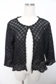 画像1: PINK HOUSE / お花レースボレロ 3(M) 黒 Y-25-12-08-079-LO-TO-SZ-ZY (1)