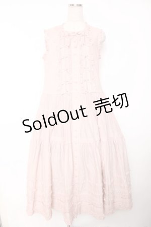 画像: PINK HOUSE / ローンノースリーブワンピース  ピンク Y-25-12-08-082-LO-OP-AS-ZS