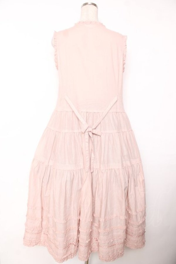 画像2: PINK HOUSE / ローンノースリーブワンピース  ピンク Y-25-12-08-082-LO-OP-AS-ZY (2)