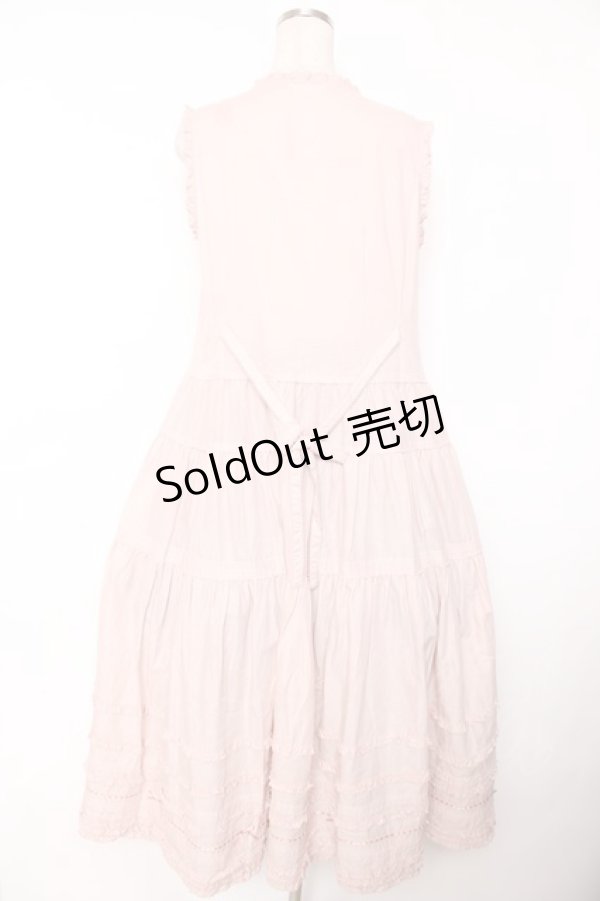 画像2: PINK HOUSE / ローンノースリーブワンピース  ピンク Y-25-12-08-082-LO-OP-AS-ZS (2)