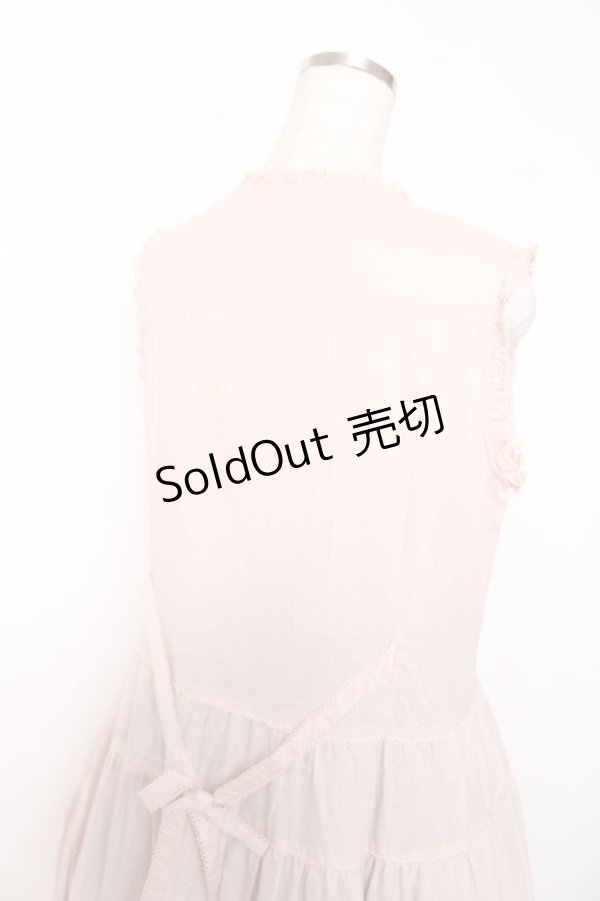 画像6: PINK HOUSE / ローンノースリーブワンピース  ピンク Y-25-12-08-082-LO-OP-AS-ZS (6)