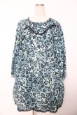 画像1: PINK HOUSE / レオパードローズ プリント チュニック F ブルー Y-25-12-08-084-LO-OP-SZ-ZY (1)