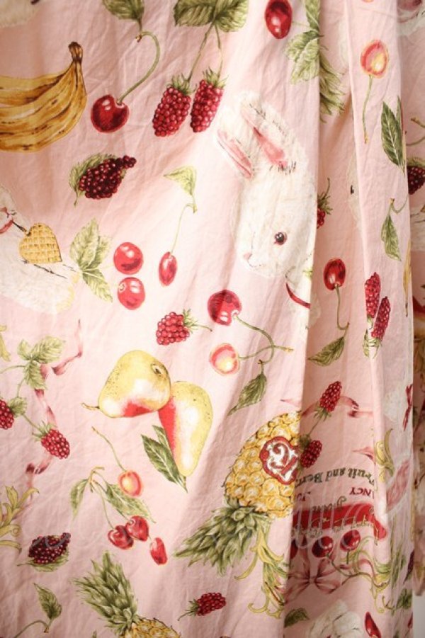 画像4: Karl Helmut / ジューシーフルーツプリントフードブラウス M ピンク Y-25-12-08-086-EL-BL-SZ-ZY (4)