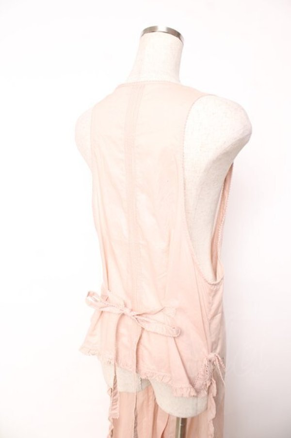 画像5: WONDERFUL WORLD / ピコフリルピンタックタブリエ  ピンク Y-25-12-08-087-LO-OP-SZ-ZY (5)