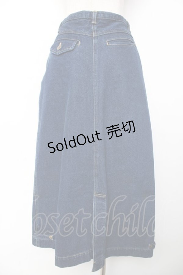 画像2: PINK HOUSE / デニムスカート  ブルー Y-25-12-08-088-LO-SK-SZ-ZY (2)
