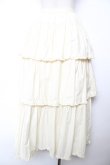 画像2: WONDERFUL WORLD / 段々フリルスカート  生成り Y-25-12-08-092-LO-SK-SZ-ZY (2)