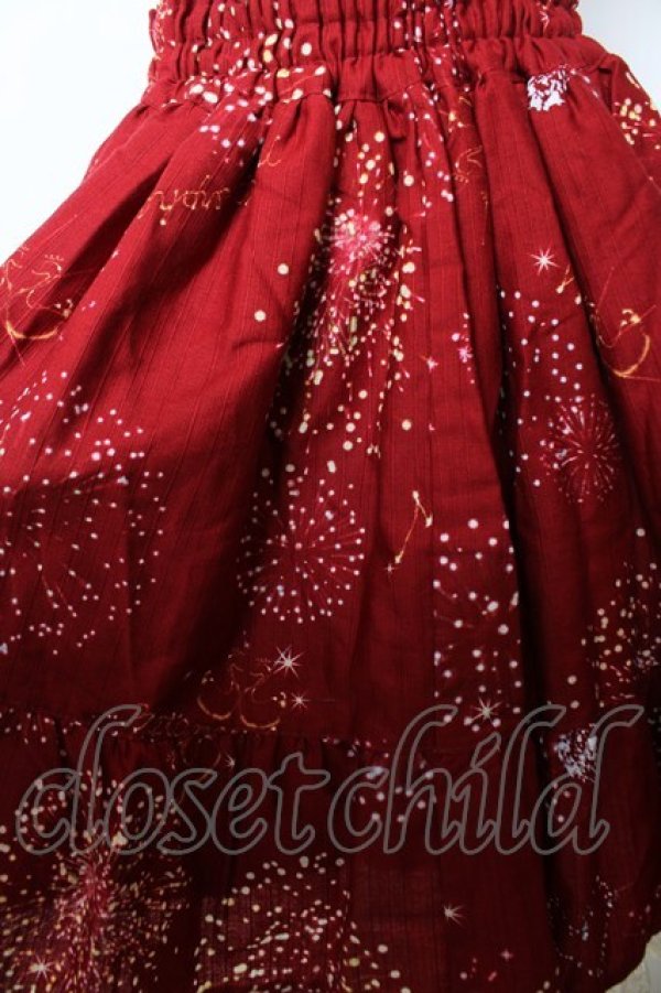 画像3: metamorphose / Fantasy paradeフリルスカート  赤 Y-25-12-08-104-ME-SK-SZ-ZY (3)