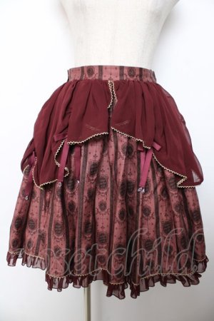 画像: metamorphose / ロイヤルオーナメントスカート  ワイン Y-25-12-08-105-ME-SK-SZ-ZY