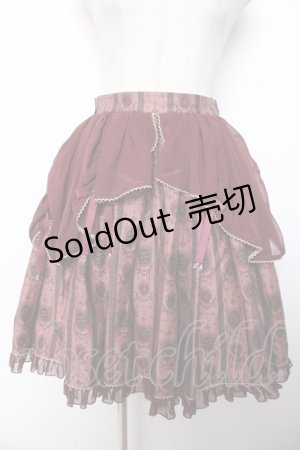 画像: metamorphose / ロイヤルオーナメントスカート  ワイン Y-25-12-08-105-ME-SK-SZ-ZY