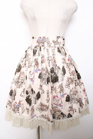 画像: ALICE and the PIRATES / Priere d’espoir〜愛の誓いと運命の灯〜柄スカート  生成り Y-25-12-08-107-PA-SK-SZ-ZY