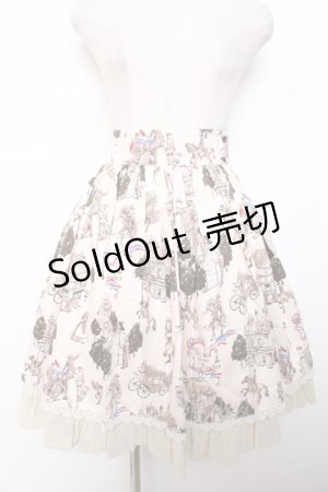 画像: ALICE and the PIRATES / Priere d’espoir〜愛の誓いと運命の灯〜柄スカート  生成り Y-25-12-08-107-PA-SK-SZ-ZY