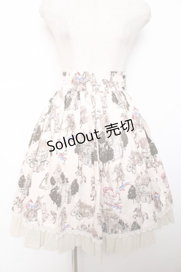 画像1: ALICE and the PIRATES / Priere d’espoir〜愛の誓いと運命の灯〜柄スカート  生成り Y-25-12-08-107-PA-SK-SZ-ZY (1)