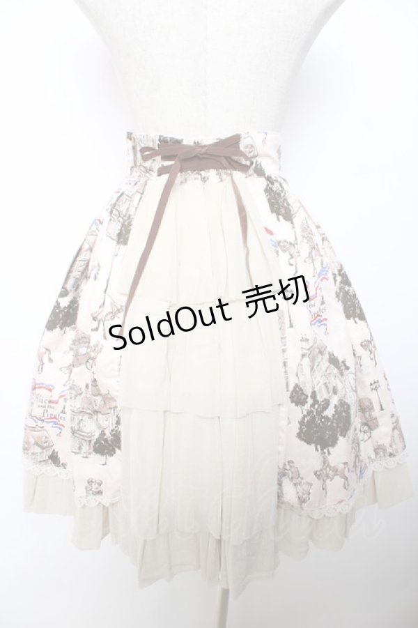 画像2: ALICE and the PIRATES / Priere d’espoir〜愛の誓いと運命の灯〜柄スカート  生成り Y-25-12-08-107-PA-SK-SZ-ZY (2)