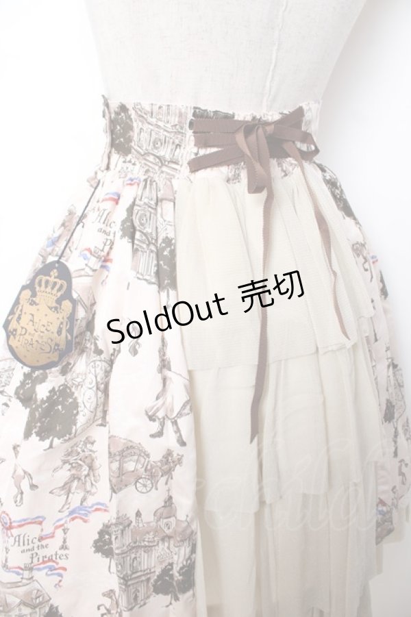 画像4: ALICE and the PIRATES / Priere d’espoir〜愛の誓いと運命の灯〜柄スカート  生成り Y-25-12-08-107-PA-SK-SZ-ZY (4)