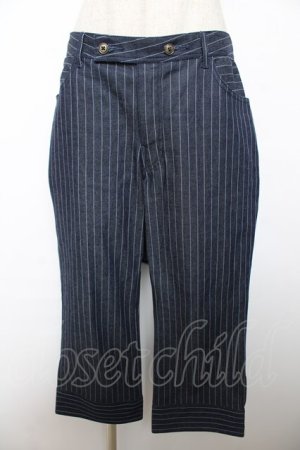 画像: ALICE and the PIRATES / スカート付きストライプパンツ  ネイビー Y-25-12-08-109-PA-PA-SZ-ZY