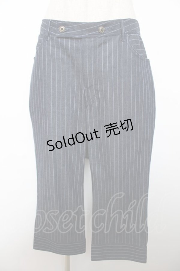 画像1: ALICE and the PIRATES / スカート付きストライプパンツ  ネイビー Y-25-12-08-109-PA-PA-SZ-ZY (1)