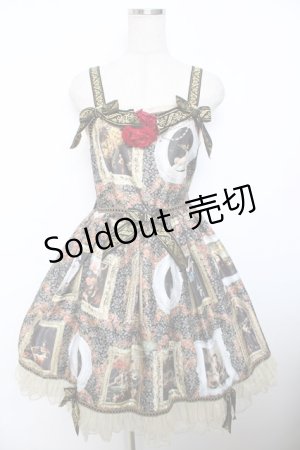 画像: BABY, THE STARS SHINE BRIGHT / バロックを探して〜天使が祝福する至福の美術館巡り〜柄ジャンパースカート  黒 Y-25-12-08-112-BA-OP-SZ-ZI