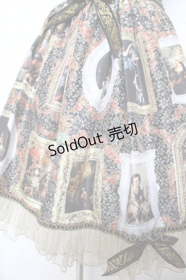 画像4: BABY, THE STARS SHINE BRIGHT / バロックを探して〜天使が祝福する至福の美術館巡り〜柄ジャンパースカート  黒 Y-25-12-08-112-BA-OP-SZ-ZI (4)