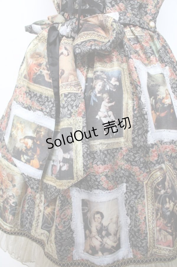 画像6: BABY, THE STARS SHINE BRIGHT / バロックを探して〜天使が祝福する至福の美術館巡り〜柄ジャンパースカート  黒 Y-25-12-08-112-BA-OP-SZ-ZI (6)