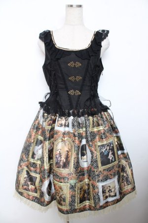 画像: BABY, THE STARS SHINE BRIGHT / バロックを探して~天使が祝福する至福の美術館巡り~コルセットジャンパースカート  黒 Y-25-12-08-113-BA-OP-SZ-ZY