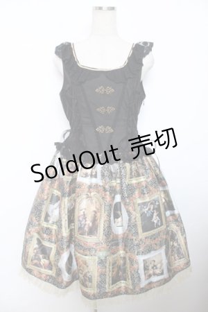 画像: BABY, THE STARS SHINE BRIGHT / バロックを探して~天使が祝福する至福の美術館巡り~コルセットジャンパースカート  黒 Y-25-12-08-113-BA-OP-SZ-ZI