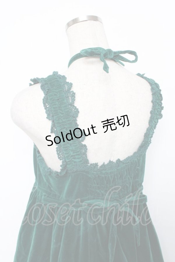 画像5: BABY, THE STARS SHINE BRIGHT / 別珍ベビードールジャンパースカート  グリーン Y-25-12-08-114-BA-OP-SZ-ZY (5)