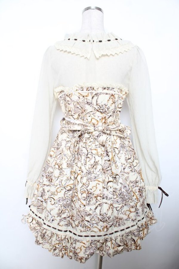 画像2: ALICE and the PIRATES / レリーフ柄ワンピース  生成 Y-25-12-08-116-PA-OP-SZ-ZY (2)