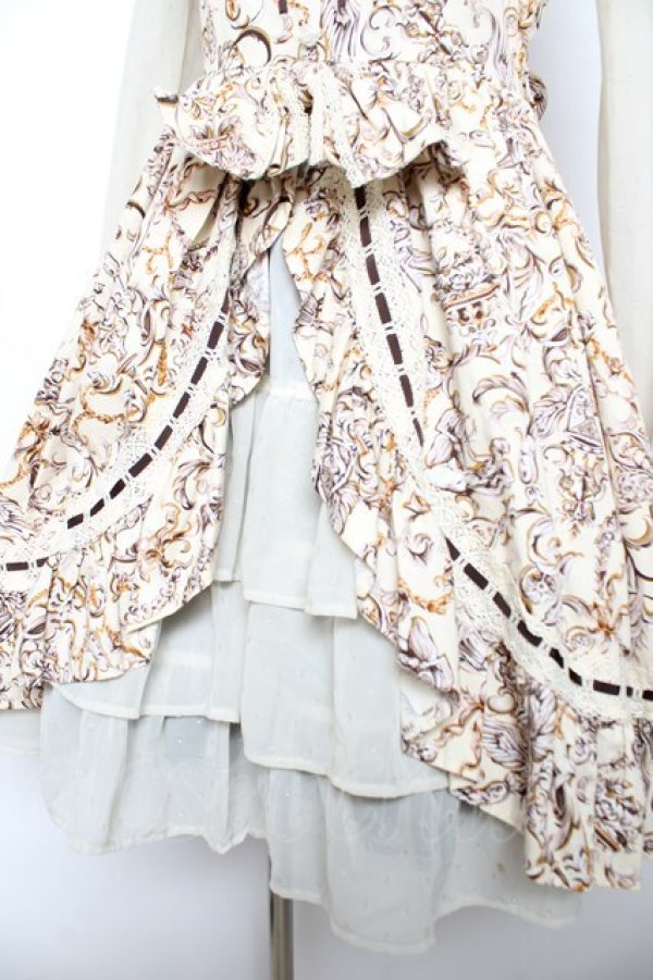 画像4: ALICE and the PIRATES / レリーフ柄ワンピース  生成 Y-25-12-08-116-PA-OP-SZ-ZY (4)