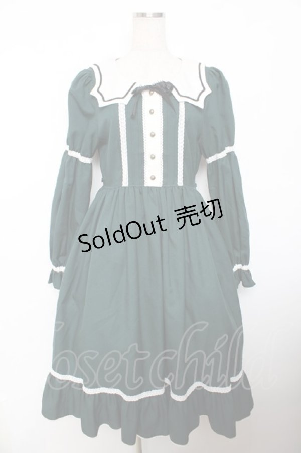 画像1: ALICE and the PIRATES / Bat Maidワンピース  グリーン Y-25-12-08-117-PA-OP-SZ-ZT0207C (1)