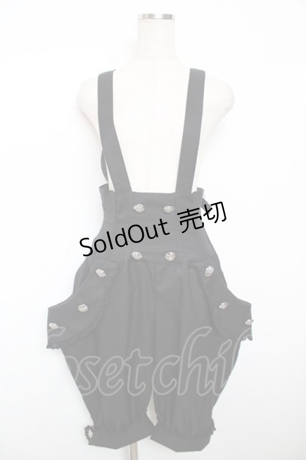 画像1: ALICE and the PIRATES / ポケットサロペットパンツ  黒 Y-25-12-08-118-PA-PA-SZ-ZY (1)