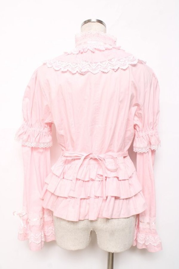 画像2: BABY, THE STARS SHINE BRIGHT / mary・marryブラウス  ピンク Y-25-12-08-011-BA-BL-SZ-ZY (2)