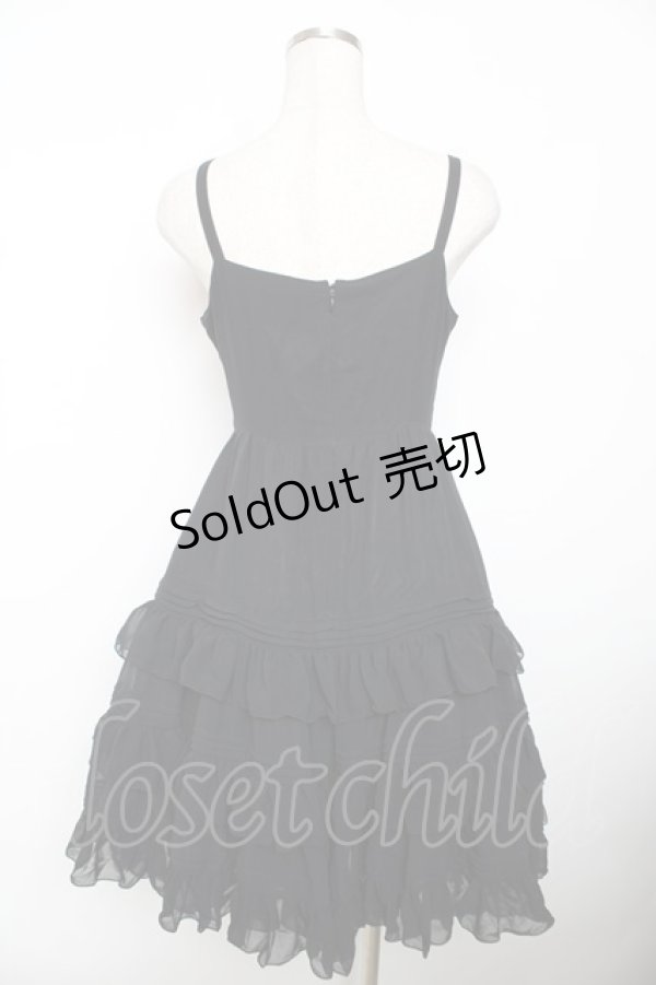 画像2: Victorian maiden / シフォンアンダードレス  ブラック Y-25-12-08-119-CL-OP-SZ-ZY (2)