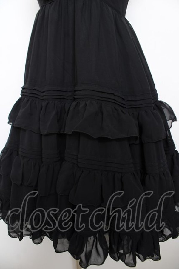 画像4: Victorian maiden / シフォンアンダードレス  ブラック Y-25-12-08-119-CL-OP-SZ-ZY (4)