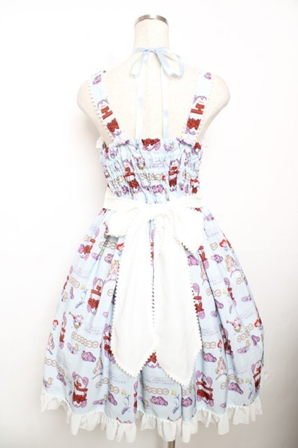 画像2: metamorphose / Disney Alice in Wonderlandジャンパースカートセット 1 サックス Y-25-12-08-121-ME-OP-SZ-ZY (2)
