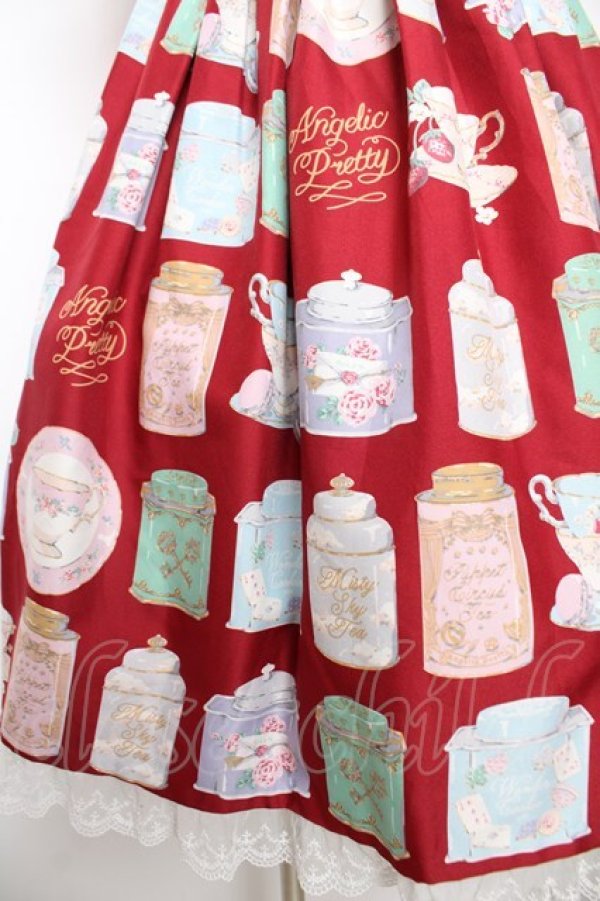 画像4: Angelic Pretty / Memorial Tea Museumジャンパースカート  赤 Y-25-12-08-123-AP-OP-SZ-ZY (4)