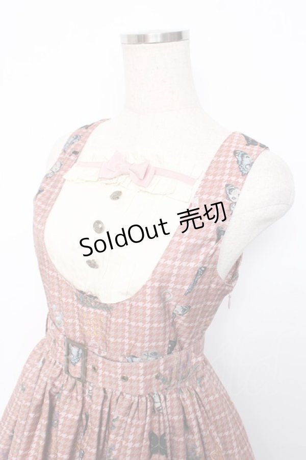 画像3: ALICE and the PIRATES / Dual face 〜phantom and truth〜柄ジャンパースカート  ピンク Y-25-12-08-125-PA-OP-SZ-ZY (3)