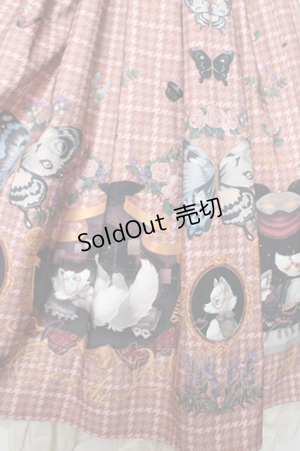 画像4: ALICE and the PIRATES / Dual face 〜phantom and truth〜柄ジャンパースカート  ピンク Y-25-12-08-125-PA-OP-SZ-ZY (4)